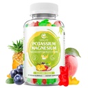 Potassium Magnesium Supplement Gummies, Potassium Gummies for Adults Kids, High Absorption Magnesium Glycinate for Leg Cramps & Immune Health, Sugar-Free, Vegan Mixed Flavors, 60 Count