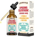 Liposomal Glutathione Liquid 2000MG – Antioxidant Detox Supplement for Women & Men, Aging Defense, Liver Function & Energy, with Hyaluronic Acid + Aloe Vera + Vitamin C, Natural & Vegan, 2 FL.OZ