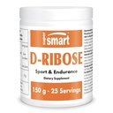 Supersmart - D-Ribose Powder (Natural Sugar) 6gm per Day - ATP Synthesis & Production - Universal Fuel for Energy | Non-GMO & Gluten Free - 150 g