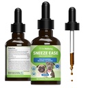 Pet Wellbeing Sneeze Ease for Dogs - Occasional Sneezing, Seasonal Allergies, Nose & Eye Discomfort, Eyebright, Nettles - Veterinarian-Formulated Herbal Supplement 2 oz (59 ml)