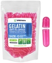 XPRS Nutra Size 0 Empty Capsules - 100 Count Empty Gelatin Capsules - Pills for DIY Capsule Filling - Pure Bovine Pill Gel Caps for Do-It-Yourself Supplements (Azalea Pink)