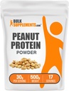 BulkSupplements.com Peanut Protein Powder - Peanut Protein Flour, Gluten Free, 30g per Serving, 500g (1.1 lbs) (Pack of 1)