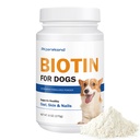 Biotin for Dogs, Supports Shiny Coat and Healthy Skin, Strengthens Dog Nails, Biotin Powder Supplement for Dog Shedding, Dry Skin Relief for Dogs, 6 oz, Original Flavor