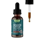 Animal Essentials Senior Support for Dogs & Cats Supplement - Milk Thistle, For Old Cats & Dogs, Pet Kidney Support, Herbal Supplement - 2 Fl Oz