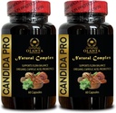 Candida Support Complex - Oregano Leaf Supplement, Organic Anise Seeds Whole, Supports Gut Health, Natural Candida Cleanse, Immune Health Herbal - 2 Bottles 120 Capsules