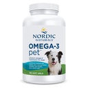 Nordic Naturals Omega 3 Pet Supplement | 330 mg Omega 3 Dog Skin and Coat Supplement | Fish Oil for Dogs with EPA & DHA | Promotes Heart, Skin, Coat, Joint, & Immune Health - Unflavored 180 Soft Gels