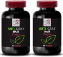 Gray Hair Supplement - Anti Gray Hair Complex - Anti Gray Hair, Natural Color, Color Renewal, Youthful Glow, Anti Gray Hair Vitamins, Color Longevity, Dynamic Hair Color 2 Bottles 120 Capsules